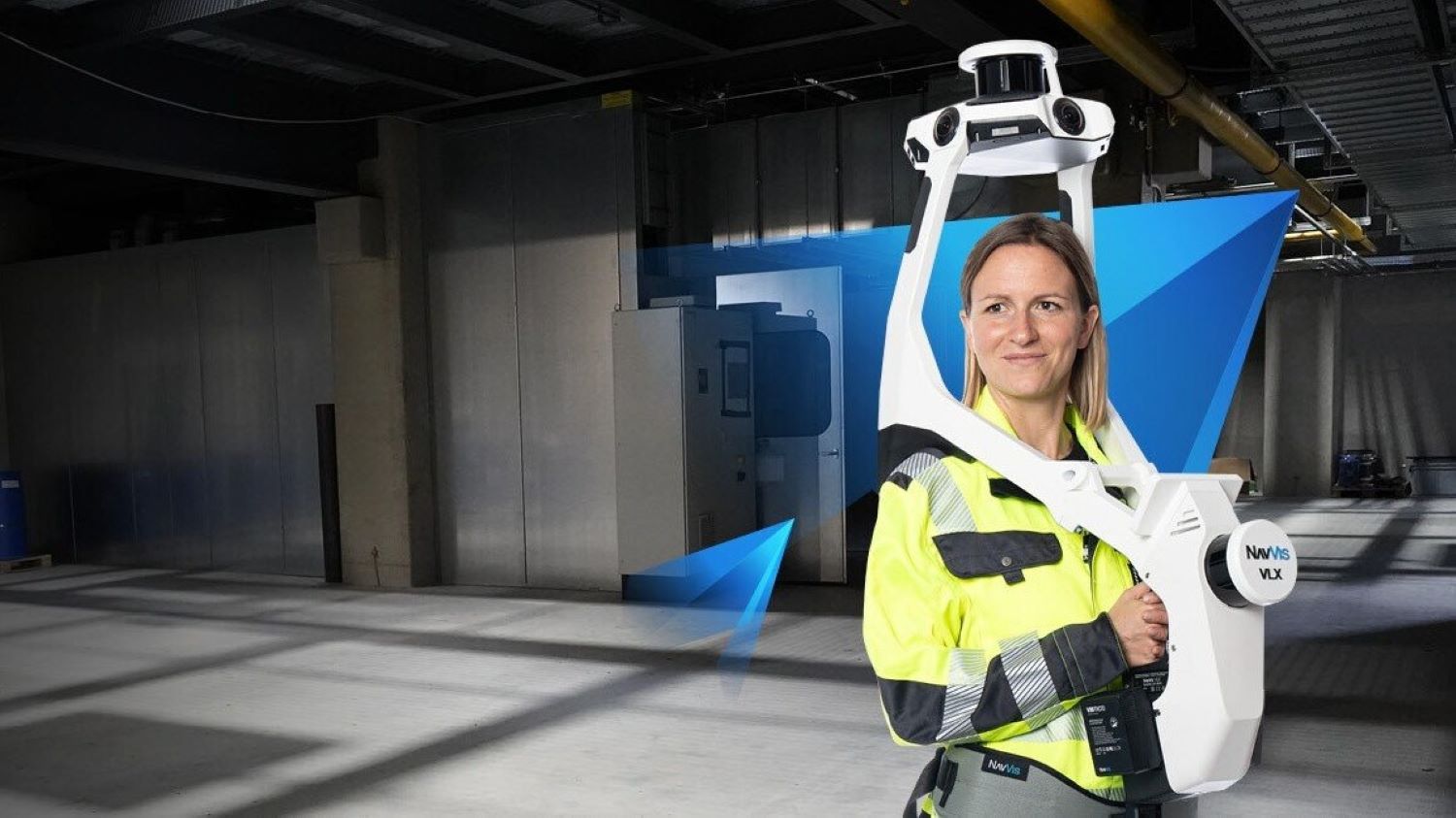 Asset Management Best Practice Gleeds trialled the NavVis VLX wearable mobile scanning system at De Montfort University Image Navvis