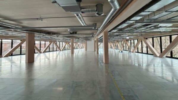 The project featured a timber hybrid superstructure image Gilbert-Ash