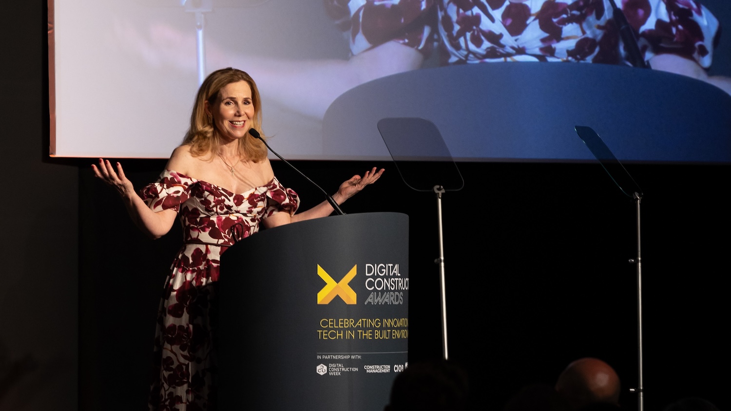 Sally Phillips was the host at the Digital Construction Awards 2025