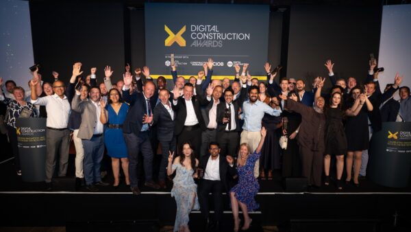 All the winners on stage at the Digital Construction Awards 2025
