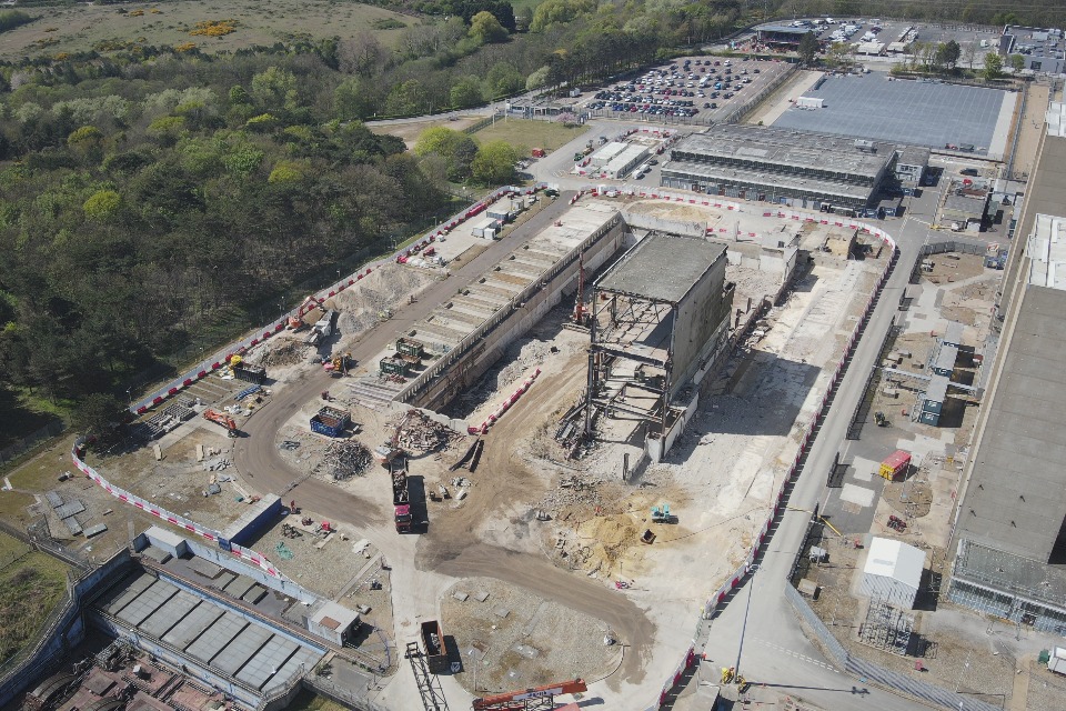 The turbine hall at Sizewell A razed to the ground - Erith has completed the 18-month demolition project