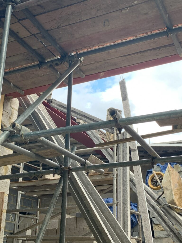 house collapse - The collapsed structure