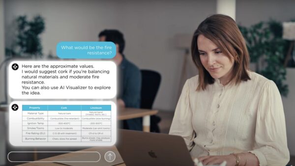 Still from video of Nemetschek AI assistant