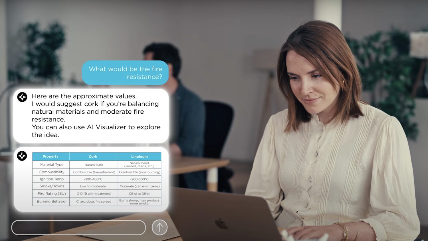 Still from video of Nemetschek AI assistant