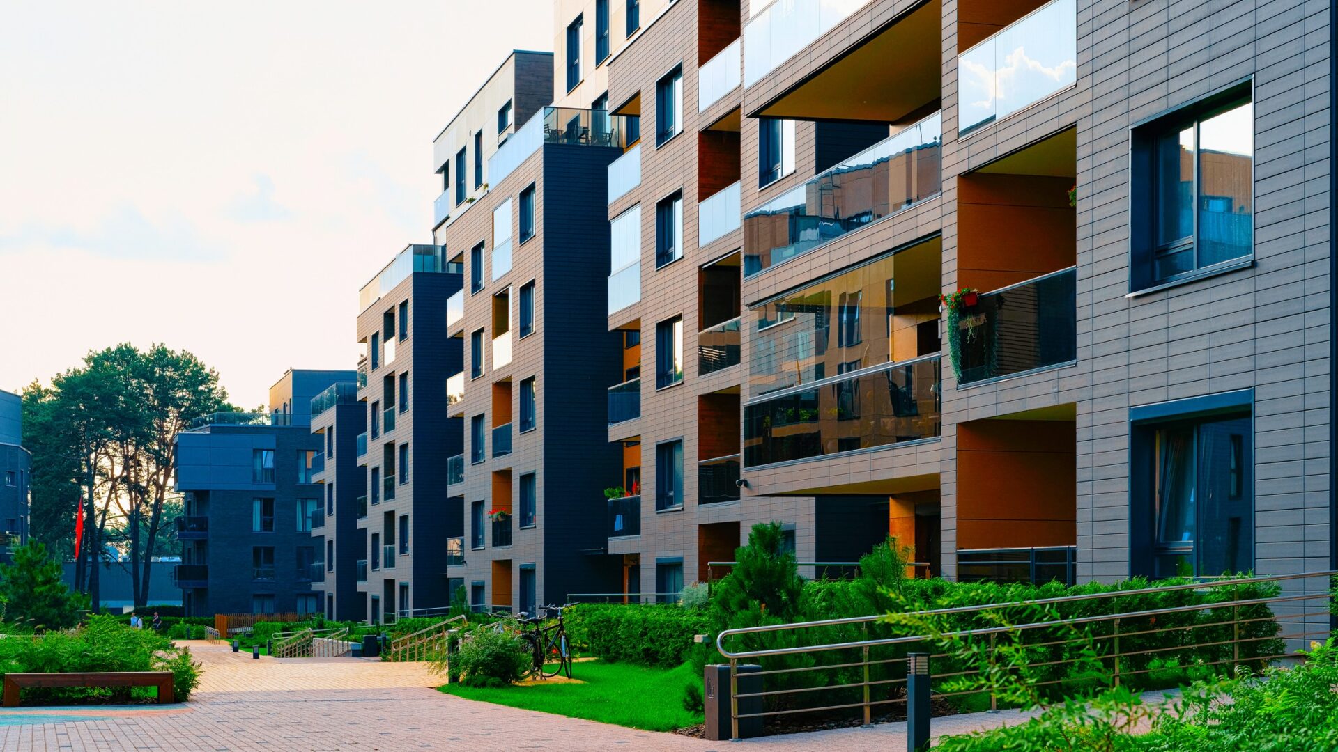 Modern residential apartment house home building complex and outdoor facility reflex - in this Q&A, two lawyers explain everything construction needs to know about the Building Safety Levy.
