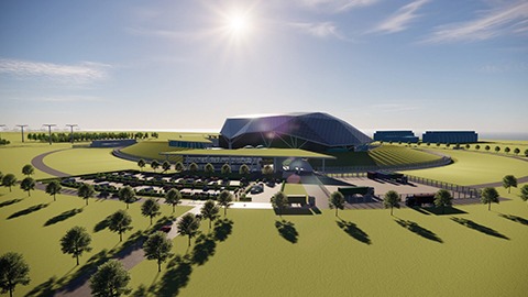 A computer-generated image of a small modular reactor - Rolls-Royce has been named as the preferred bidder for the UK's first SMR