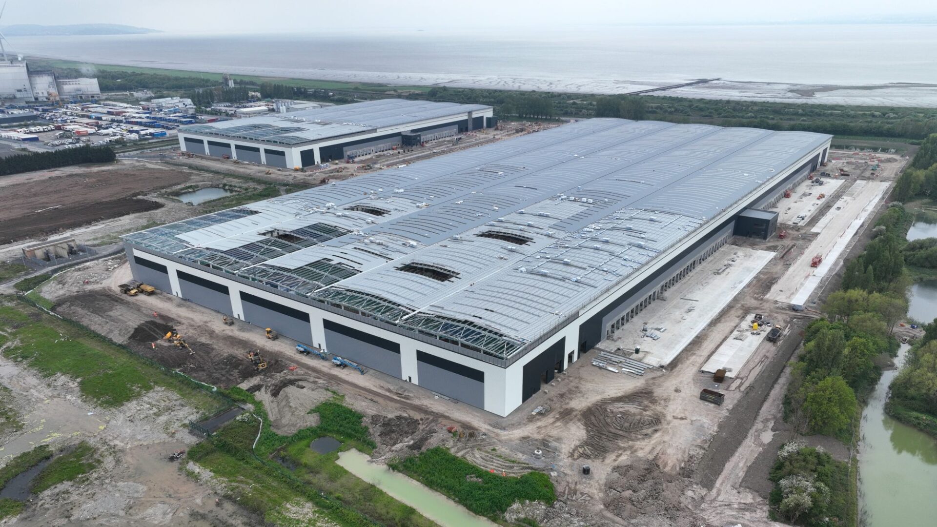 steel construction sheds - Panattoni Park Avonmouth is a speculative warehouse development (image: Alignment Media).