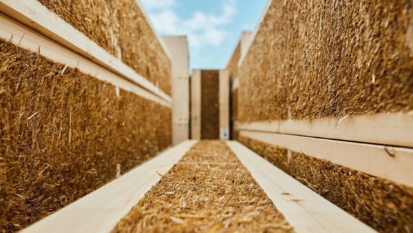 A series of straw panel - EcoCocon's prefabricated straw wall panels are now available in the UK market