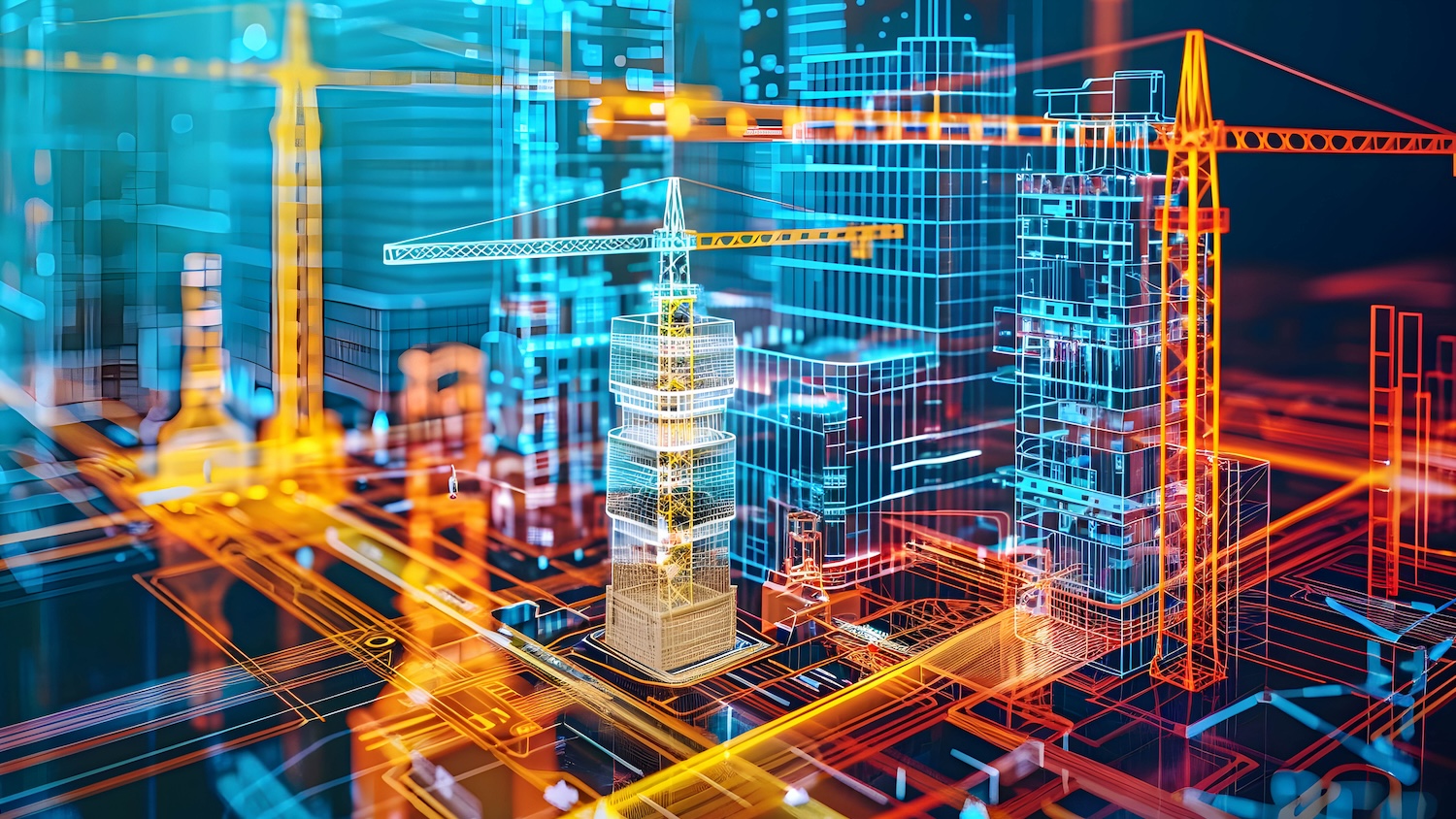 abstract image for construction AI story