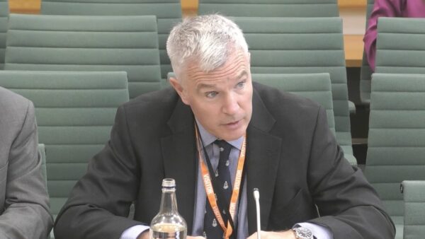 BSR non-executive chair Andy Roe before the Housing, Communities and Local Government Committee on 2 September 2025