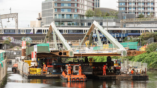 PIC CAP The constrained site meant use of a pontoon was the most practical solution.